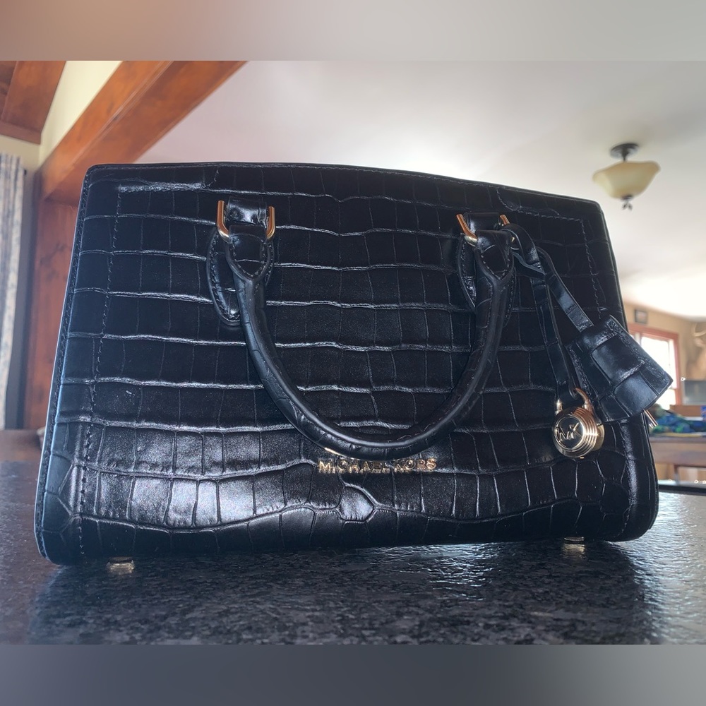 Michael Kors Zoe Crocodile Crossbody/Satchel